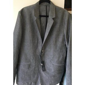 Theory Krieg Hightide Charcoal Stripe_42_NWT $475